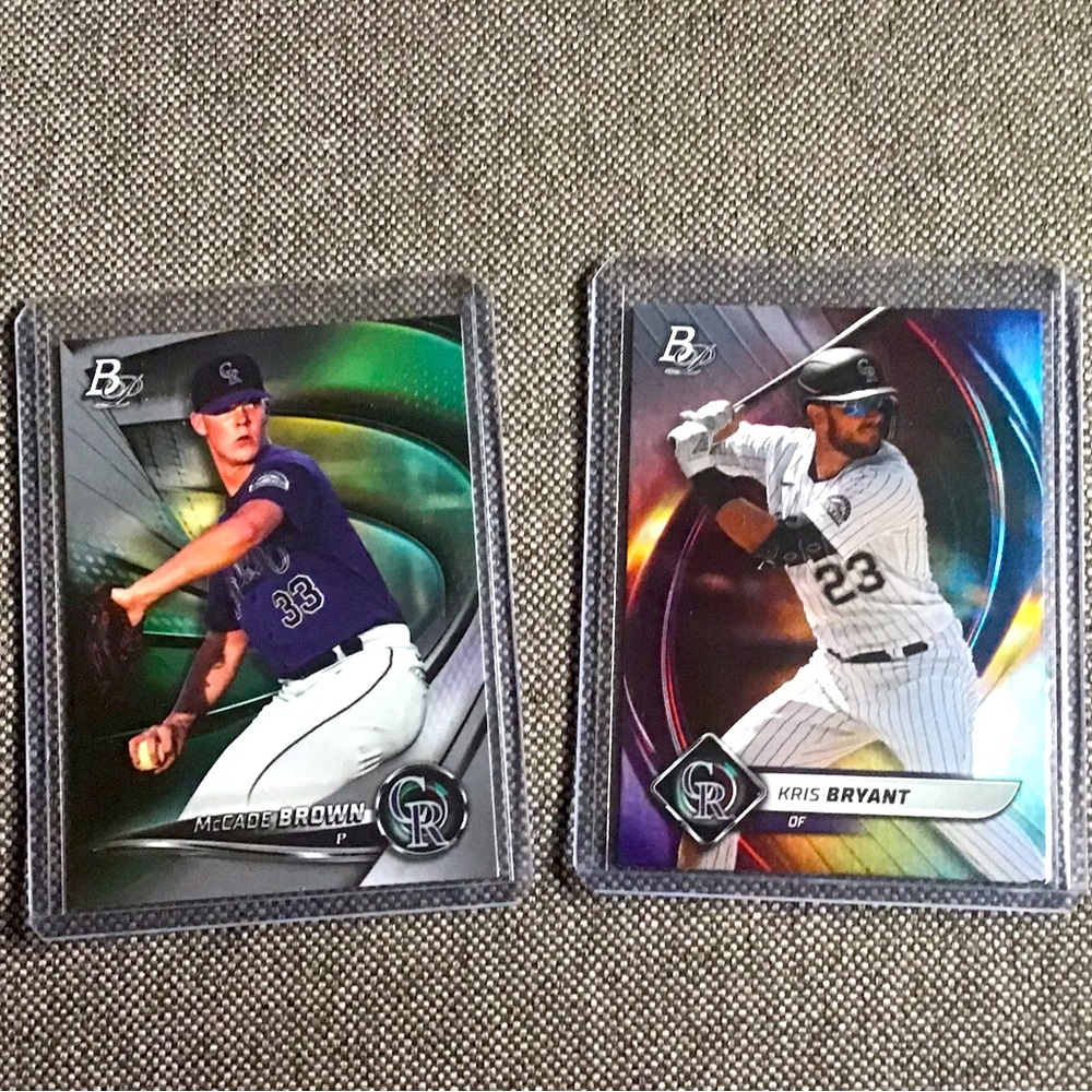 Kris Bryant 2022 Topps Bowman Platinum Baseball-McCade Brown-Colorado Rookies
